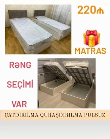 kravat tek: Yeni, Təknəfərlik çarpayı, Bazalı, Matras ilə, Siyirməsiz — 1