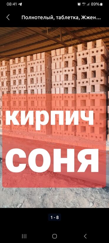 Другие услуги: Кирпич с доставкой Завод СОНЯ размер кирпич Длина-250мм ширина-120