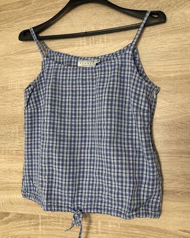 majice l: M (EU 38), Cotton, Plaid, color - Blue