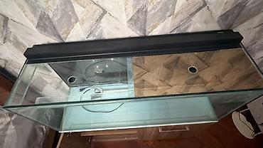 mal heyvan: 120X40X50 Akvarium.10 Luq şüşe ile yığılıb Mebel ile satılır Mebelde — 5
