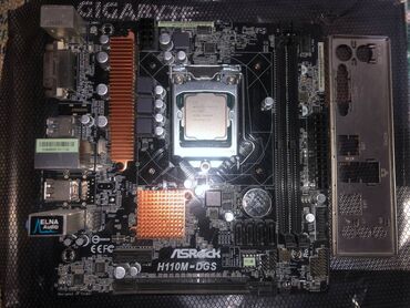 Другие комплектующие: Материнка: Asrock h110m-dgs (есть задняя панелька) Процессор: Intel