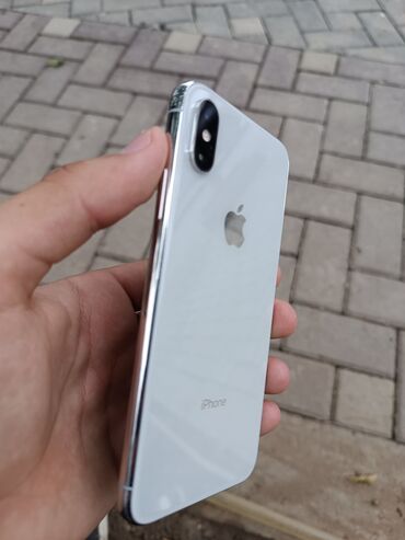 iphne xs: IPhone Xs, 64 GB, Ağ, Simsiz şarj, Sənədlərlə, Face ID