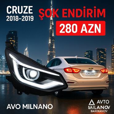 Filtrlər: Sol, Yaxın və uzaq vuran işıqlar Chevrolet, 2018 il, Analoq