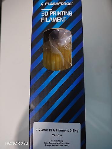 3d panel: 3D Printer Filamenti Flashforge PLA 1.75mm 0.5kg (Sarı / Yellow) — 7