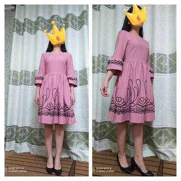 розовое платье с: Түсү - Кызгылт