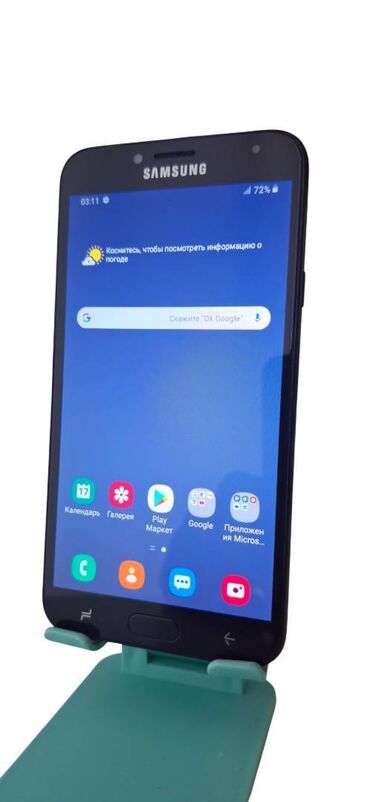 Samsung: Samsung Galaxy J4 2018, 16 GB, rəng - Qara, Sensor, Barmaq izi, İki sim kartlı