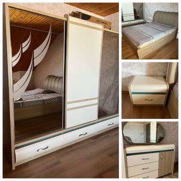 Çarpayılar: İkinəfərlik çarpayı, Dolab, Termo, 2 tumba, İşlənmiş