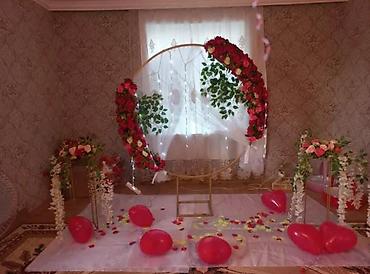 Dekorlar və bəzəklər: Tədbir dekoru və bəzək icarəsi - Dairəvi metal arka kompozisiyası — 13