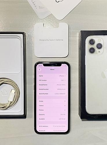 iphone 11 pro ekranı: IPhone 11 Pro, 256 GB, Gümüşü, Zəmanət, Kredit, Simsiz şarj — 6