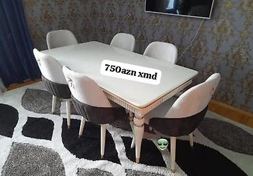 xar tut: Qonaq otağı üçün, Yeni, Açılmayan, Dördbucaq masa, 6 stul — 1