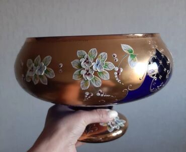 Digər dəstlər və servizlər: Mavi kobalt şüşədən hazırlanmış dekorativ bəzək dəsti. Dəst tərkibi — 7