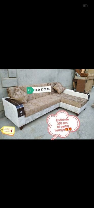 Divanlar: Künc divan, Yeni, Açılan, Bazalı, Vеlur parça, Şəhərdaxili pulsuz çatdırılma — 4