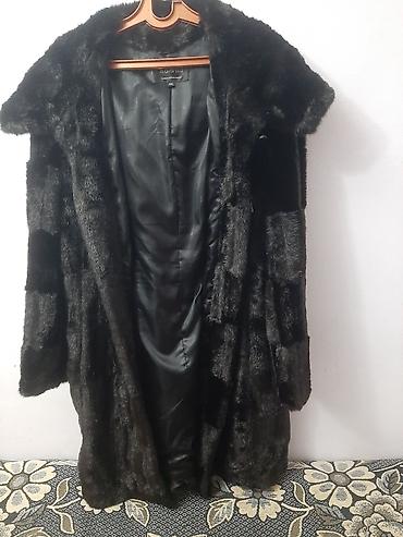 karakul deri palto: Kürk, M, rəng - Qara — 1
