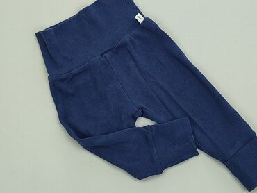 Spodnie: Spodnie 3-6 m, wzrost - 68 cm., stan - Bardzo dobry, wzór - Jednolity kolor, kolor - Niebieski
