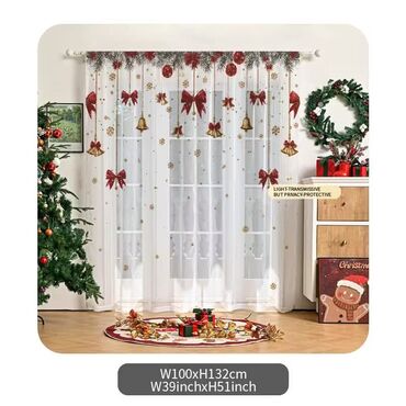 Praznična dekoracija: Novogodišnje zavese Cena 1700din/2kom kao na slici Poručuje se — 8