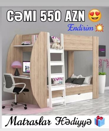 İkimərtəbəli uşaq çarpayıları: Oğlan və qız üçün, Yeni, Çarpayı, Matras ilə, Siyirməli, Laminat -da lalafo.az — 22 İkimərtəbəli uşaq çarpayıları: Oğlan və qız üçün, Yeni, Çarpayı, Matras ilə, Siyirməli, Laminat — 22