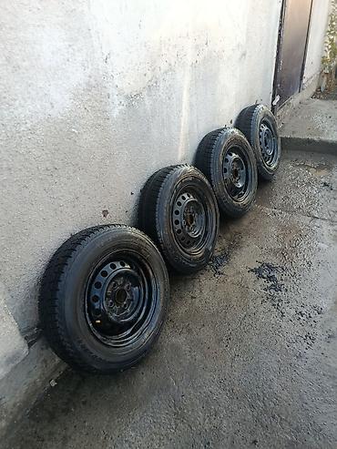 Колеса в сборе 165 / 70 / R 13, Зима, Б/у, Комплект, Легковые, Железные, отверстий - 4