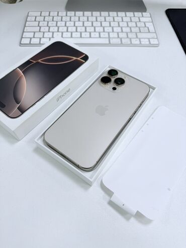 цум бишкек телефоны айфон: IPhone 16 Pro Max, Б/у, 512 ГБ, Desert Titanium, Зарядное устройство, Защитное стекло, Чехол, 93 %