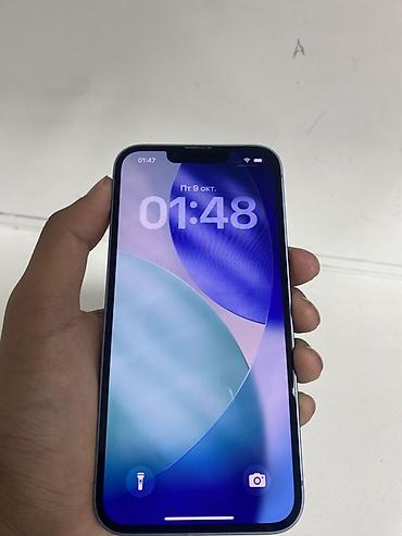 Apple iPhone: IPhone 13, Б/у, 128 ГБ, Голубой, Кабель, 79 % — 3