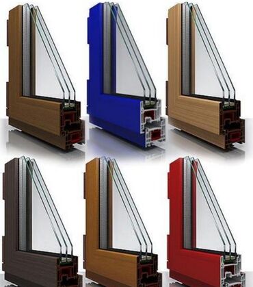 Qapıların təmiri: Plastik pəncərə qapı alminium izosistem cambalkon pəncərə qapı — 8