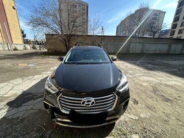 черный hyundai: Hyundai Santa Fe: 2017 г., 3.3 л, Автомат, Бензин, Кроссовер