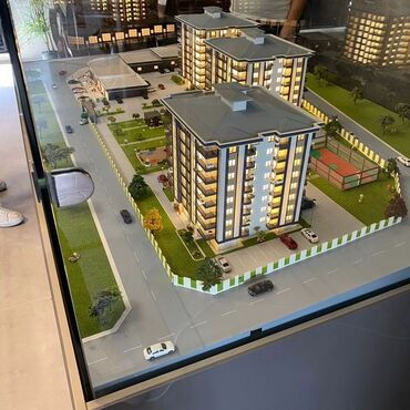 адресные таблички на частный дом: Архитектурный макет жилого комплекса - Детализированный масштабный