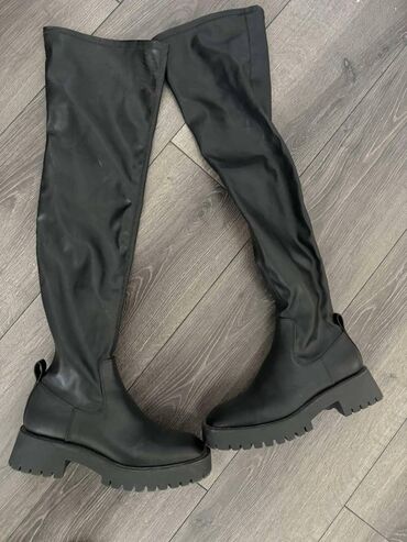 pantalone eko koza: High boots, Zara, 37