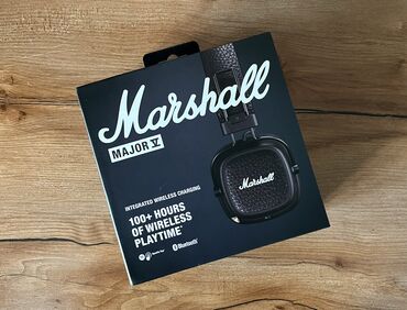 Наушники: Накладные, Marshall, Б/у, Беспроводные (Bluetooth), Классические