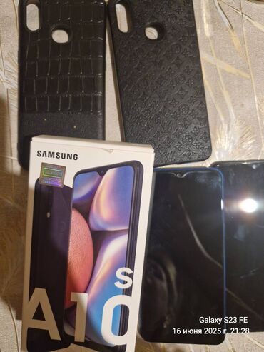 телефон флай с двумя симками сенсорный: Samsung Galaxy A10s, 32 ГБ, цвет - Черный