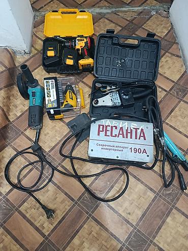 Оңдоп-түзөө жана курулуш: Набор электроинструментов и оборудования для мастерской В составе: - — 1