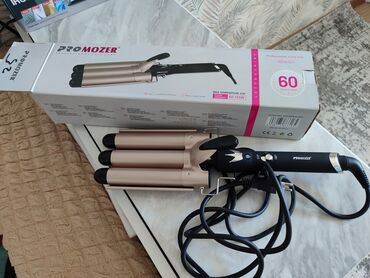 чика палочка: Трёхствольная плойка-волна ProMozer (модель на коробке: MZ-6081B-3) -