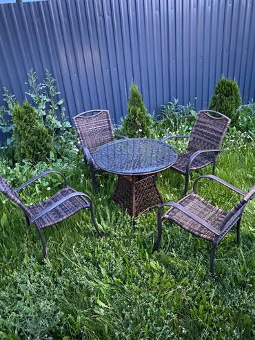 бу стул: Комплект садовой мебели, Ротанг