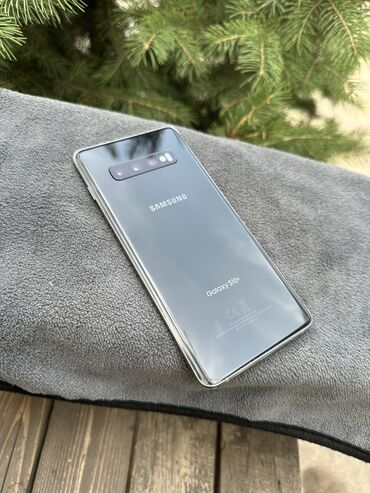 Samsung: Samsung Galaxy S10 Plus, Колдонулган, 128 ГБ, түсү - Кара, 2 SIM