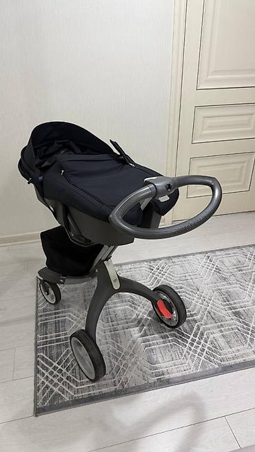 коляски для новорожденных: Коляска, Stokke, цвет - Черный, Б/у — 4