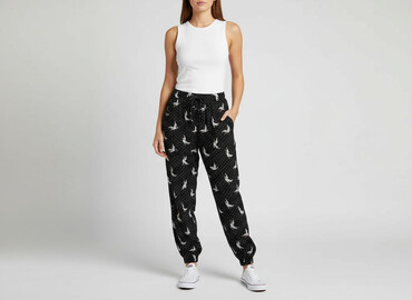spodnie dresowe z nadrukiem: Women`s trousers, size S