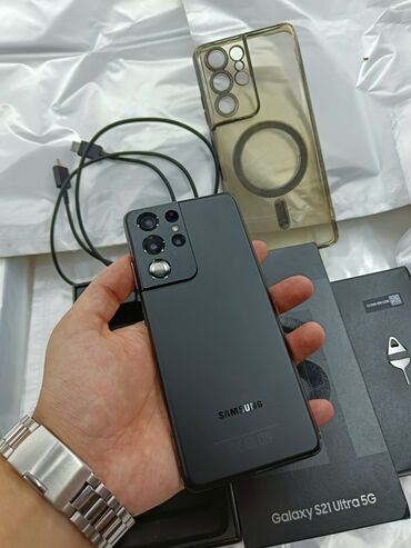 samsung s25 ultra ikinci el: Samsung Galaxy S21 Ultra 5G, 128 GB, rəng - Qara, Barmaq izi, Simsiz şarj, İki sim kartlı