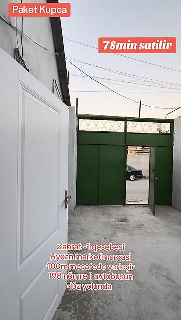 Həyət evləri və villaların satışı: Zabrat 1 qəsəbəsində, Ayxan marketin arxasında yerləşən paket kupçalı — 2
