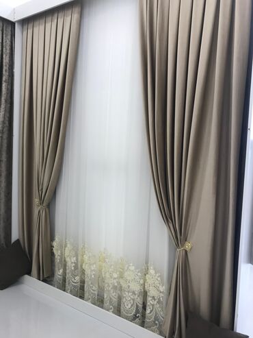 çaydan dəsti: Yeni, Vilyur Pərdə, rəng - Bej, Ünvandan götürmə, Pulsuz çatdırılma, Ödənişli çatdırılma