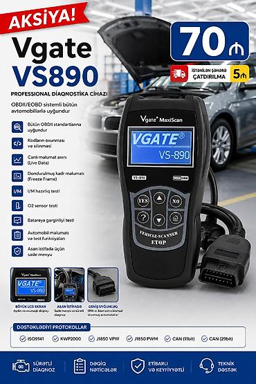 kia 2006: Vgate vs890 diaqnostika cihazı. Yeni nəsil cihazdır. 70-ə yaxın — 1
