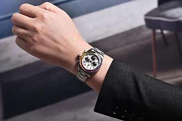 Ručni satovi: PAGANI DESIGN PD-1644 Sport - 40mm - RAINBOW - Rolex Daytona Potpuno — 2