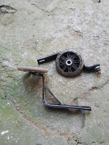 velosiped 20 lük: Uşaq velosipedi üçün köməkçi təkərlər (cüt) - Material: metal möhkəm — 1