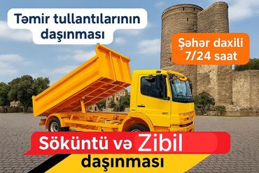 Yük daşımaları: Təmir tullantılarının və digər zibillərin daşınması xidməti təklif