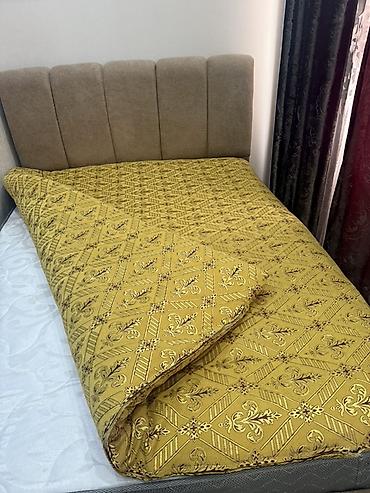 Tekstil: Yataq üçün Yeni rəng - Qızılı Yataq örtüyü, Pulsuz çatdırılma — 2