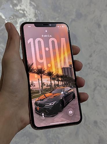 iphone cs: IPhone 11 Pro Max, 64 GB, Qızılı, Face ID — 10
