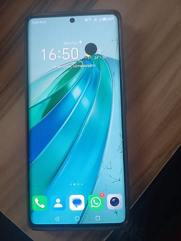 qələmli telefonlar: Honor X9a, 128 GB, rəng - Ağ, Qırıq — 1