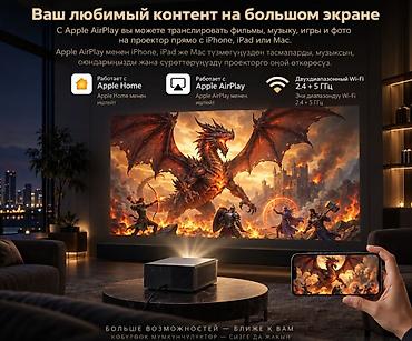 Бытовая техника: Проектор Xiaomi Wanbo X5S Global — домашний кинотеатр с ярким — 5