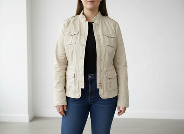 kurtka koszulowa zara beżowa: Reserved, Women`s lightweight jacket, size XL