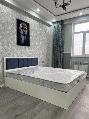 спальная мебель в баку цены: Новый, Двуспальная кровать, Без подьемного механизма, С матрасом, Без выдвижных ящиков, Азербайджан