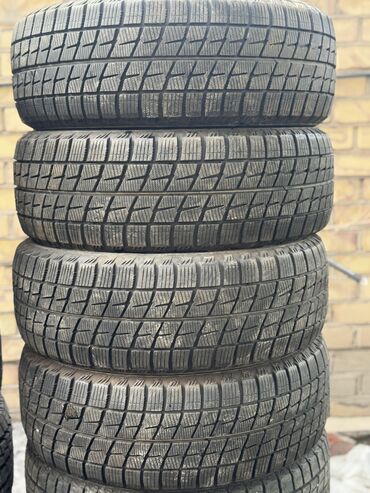 Диски: Шины 225 / 55 / R 17, Зима, Б/у, Комплект, Легковые, Япония, Bridgestone