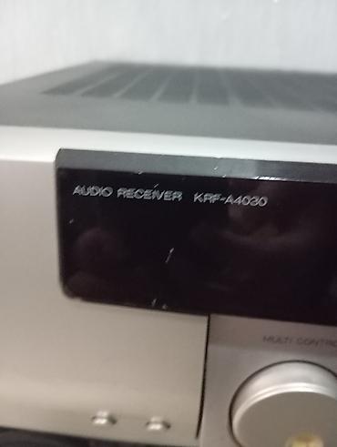 ses aparatı: Kenwood KRF-A4020 audio receiver + iki ədəd böyük akustik sistem — 3